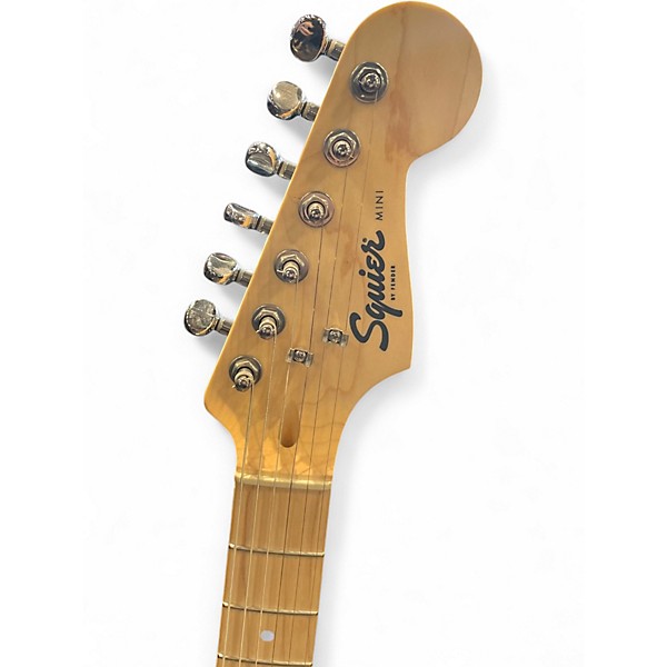 Used Squier MINI JAZZMASTER HH White Solid Body Electric Guitar