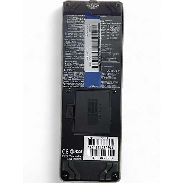 Used BOSS V WAH  Effect Pedal