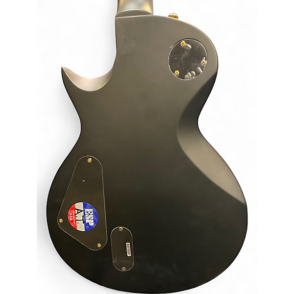 Used ESP LTD EC1000 Deluxe Black and Gold Solid Body Electric Guitar
