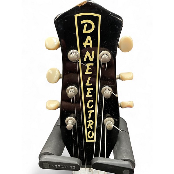 Used Danelectro U2 1956  Black Solid Body Electric Guitar