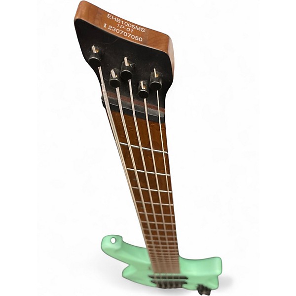 Used Ibanez EHB1005MS 5 STRING Blue Electric Bass Guitar