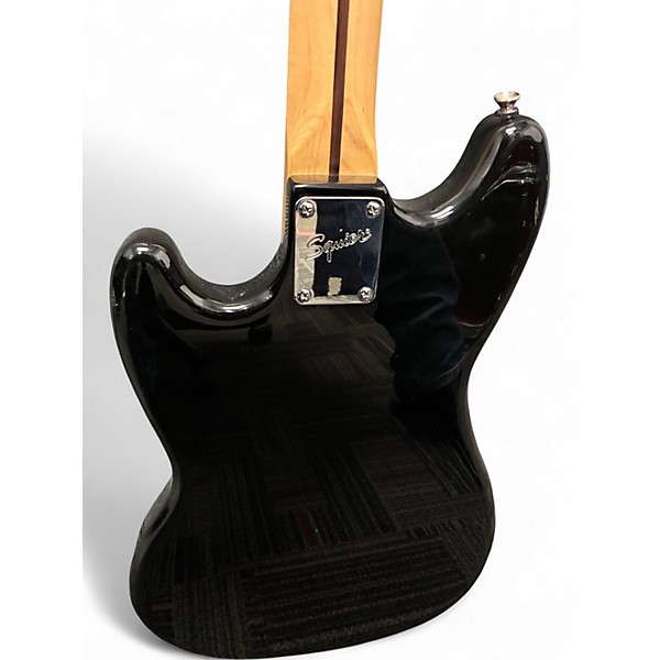 Used Squier Bronco Black Electric Bass Guitar