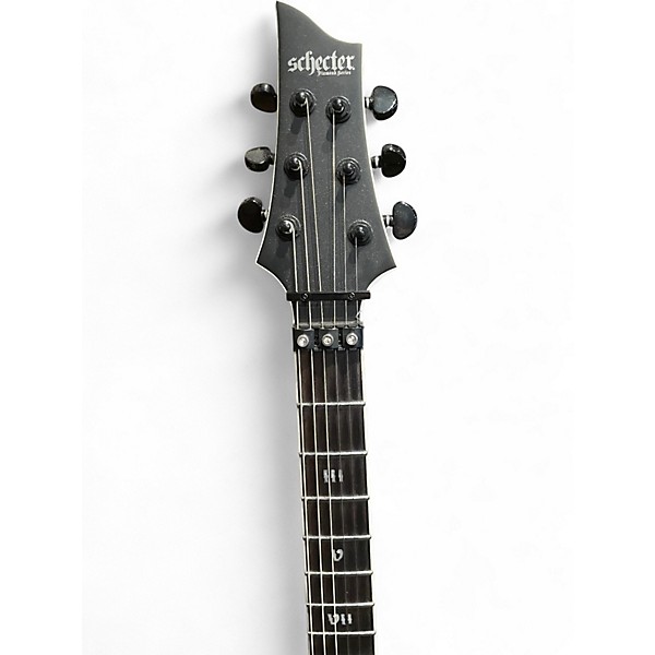 Used 2025 Schecter Guitar Research C-1 FR-S SLS Elite Evil Twin Satin Black Solid Body Electric Guitar