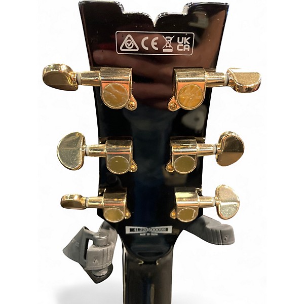 Used Ibanez AR520H Black and Gold Hollow Body Electric Guitar