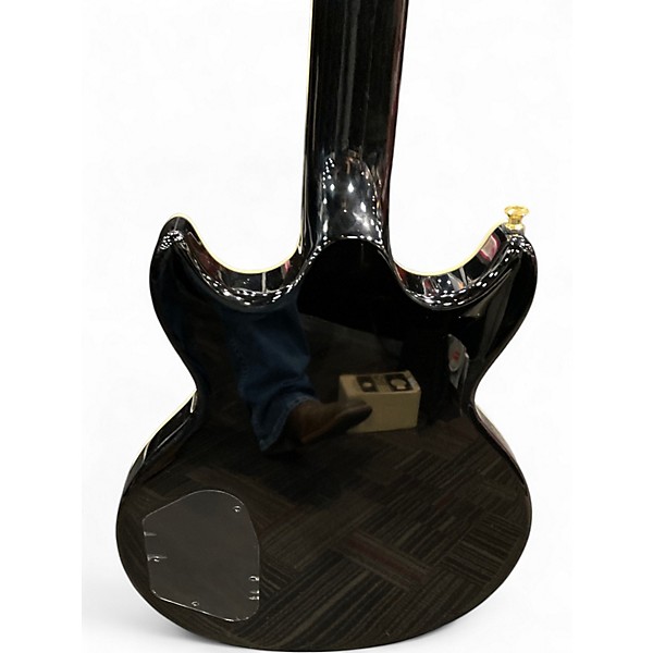 Used Ibanez AR520H Black and Gold Hollow Body Electric Guitar