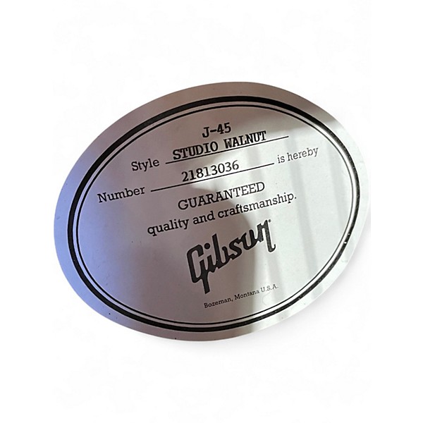 Used 2023 Gibson J45 STUDIO WALNUT WALNUT BURST Acoustic Electric Guitar