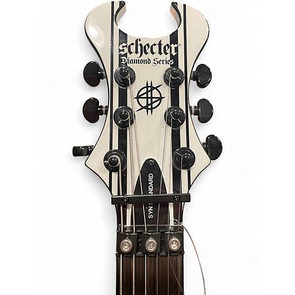 Used 2024 Schecter Guitar Research Synyster Gates Signature Custom S Alpine White Solid Body Electric Guitar