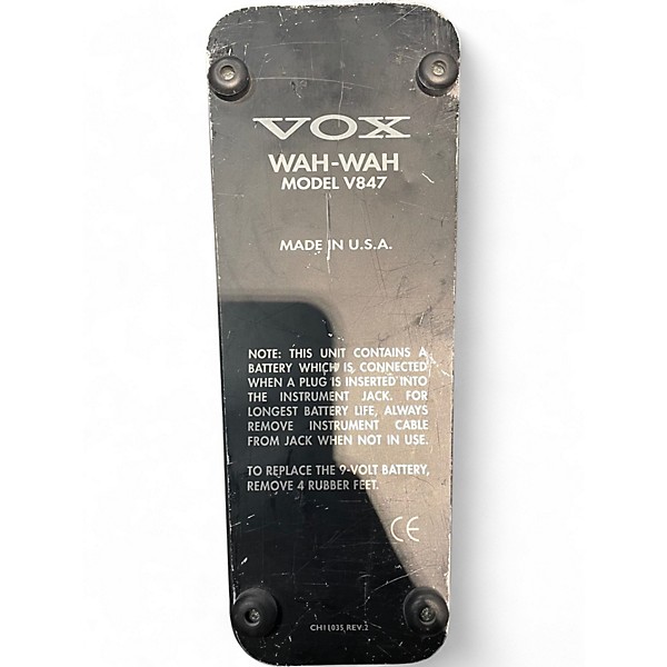 Used VOX V847 Reissue Wah Effect Pedal