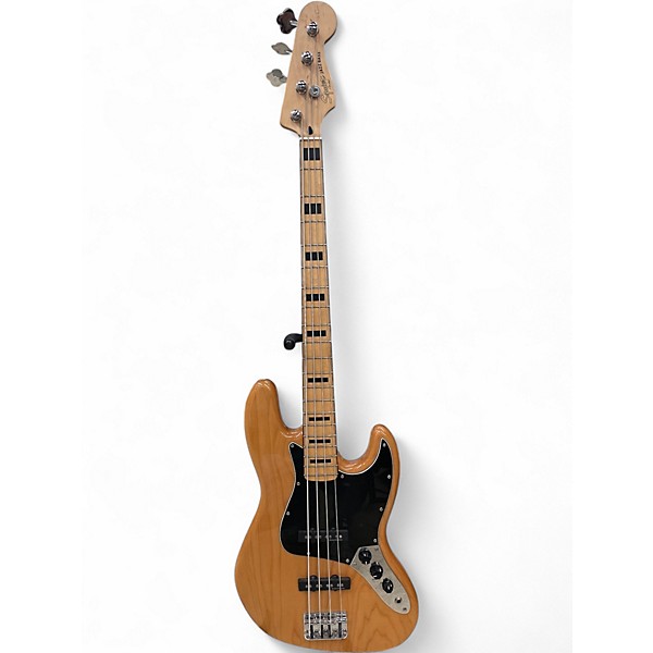 Used Squier Classic Vibe 70s Jazz Bass Natural Electric Bass Guitar