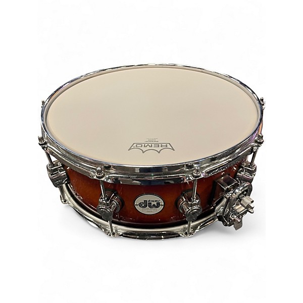 Used DW 14X5 Design Series Snare Brown Drum