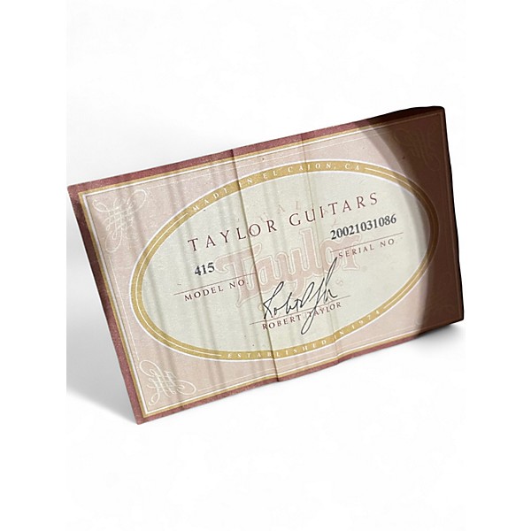 Used Taylor 415 Natural Acoustic Guitar