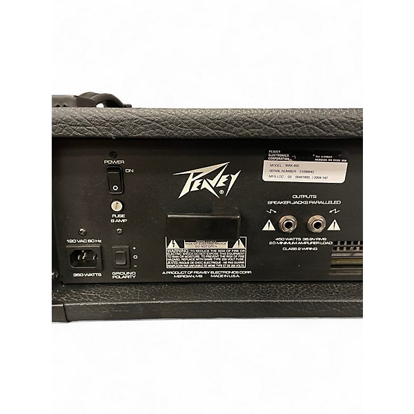Used Peavey Max 450 Bass Amp Head