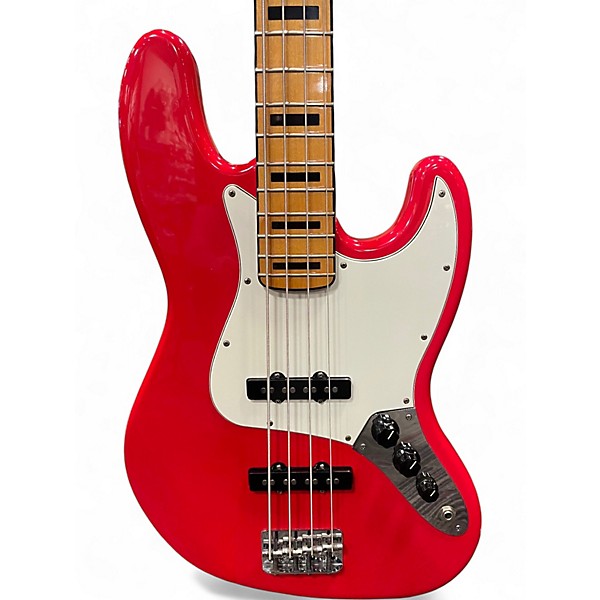 Used Fender American Standard Jazz Bass Torino Red Electric Bass Guitar