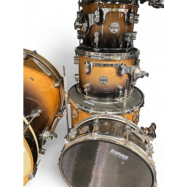 Used PDP by DW 5 Piece Concept Series BROWN TO BLACK Drum Kit