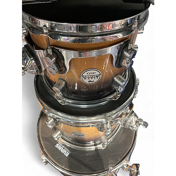 Used PDP by DW 5 Piece Concept Series BROWN TO BLACK Drum Kit