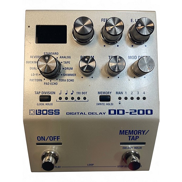Used BOSS DD200 Digital Delay Effect Pedal