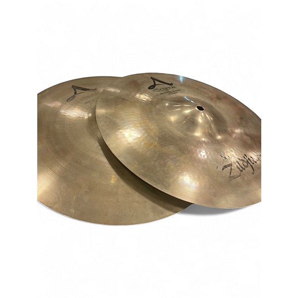 Used Zildjian 13in A Custom Hi Hat Pair Cymbal