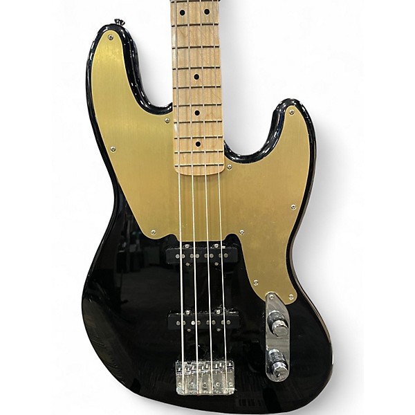 Used Squier Paranormal Jazz Bass 54 Black Electric Bass Guitar