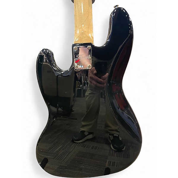Used Squier Paranormal Jazz Bass 54 Black Electric Bass Guitar