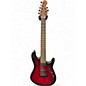Used Sterling by Music Man JASON RICHARDSON CUTLASS 7 STRING Trans Red Solid Body Electric Guitar thumbnail