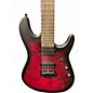 Used Sterling by Music Man JASON RICHARDSON CUTLASS 7 STRING Trans Red Solid Body Electric Guitar