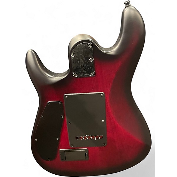 Used Sterling by Music Man JASON RICHARDSON CUTLASS 7 STRING Trans Red Solid Body Electric Guitar