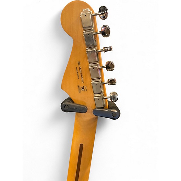 Used Fender 70TH ANNIVERSARY PLAYER STRATOCASTER Black Solid Body Electric Guitar