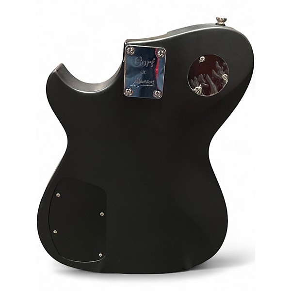 Used Manson Guitars META SERIES MBM-1 Satin Black Solid Body Electric Guitar