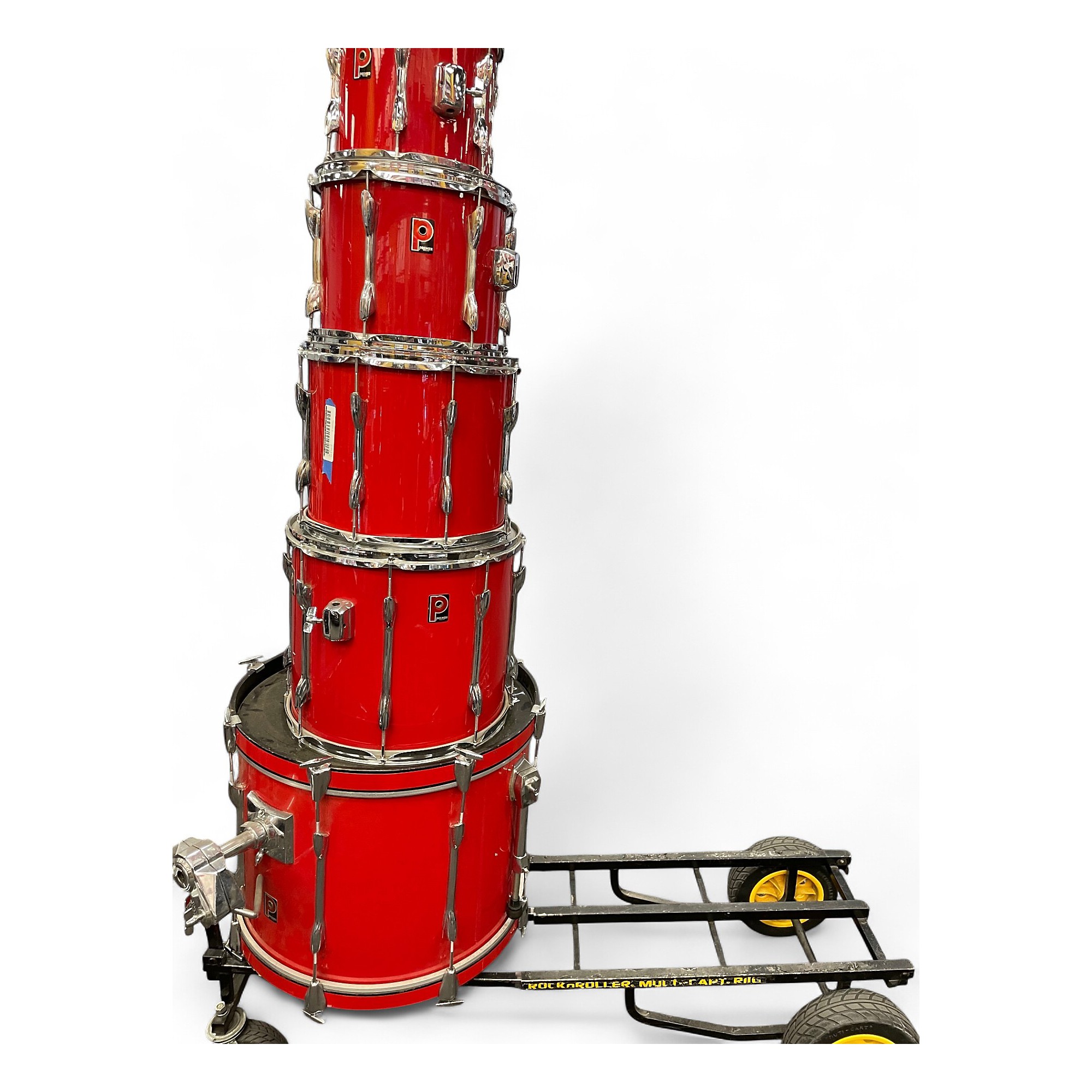Used Premier 5 Piece ELITE CHERRY RED Drum Kit CHERRY RED | Guitar