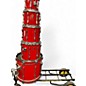 Used Premier 5 Piece ELITE CHERRY RED Drum Kit thumbnail