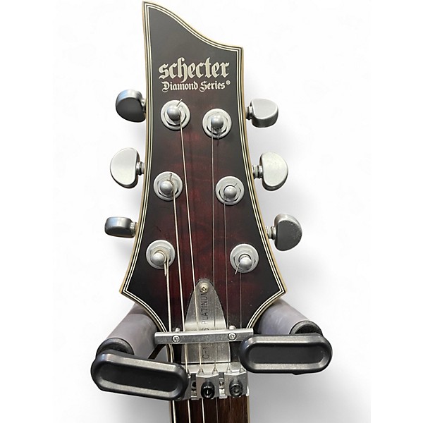 Used Schecter Guitar Research C1 FR-S PLATINUM Red Solid Body Electric Guitar