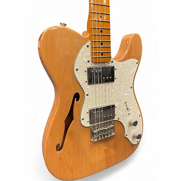 Used Squier Classic Vibe 70s Thinline Telecaster Natural Hollow Body Electric Guitar