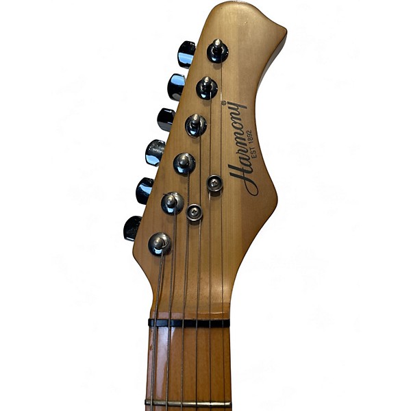 Used Harmony H80T Black Solid Body Electric Guitar