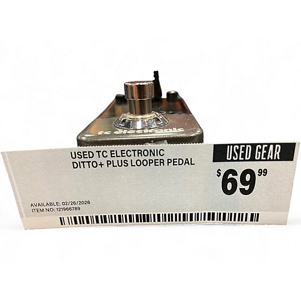 Used TC Electronic Ditto+ Plus Looper Pedal
