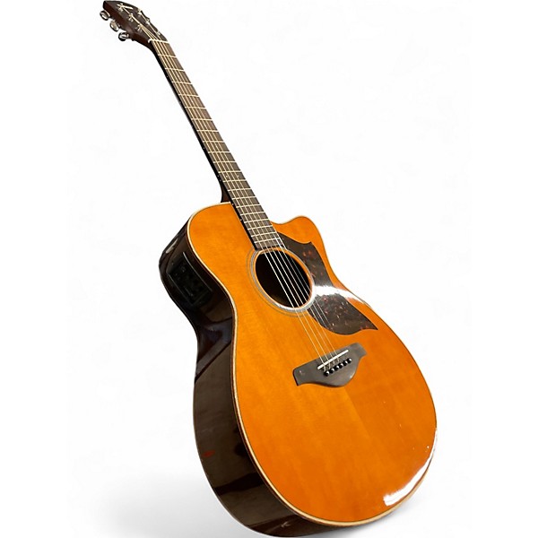 Used Yamaha AC1R Vintage Natural Acoustic Electric Guitar
