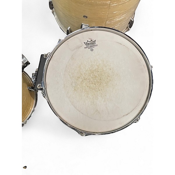 Used 2000s Pearl 6 Piece EXPORT SERIES DRUMS Pearl White Drum Kit