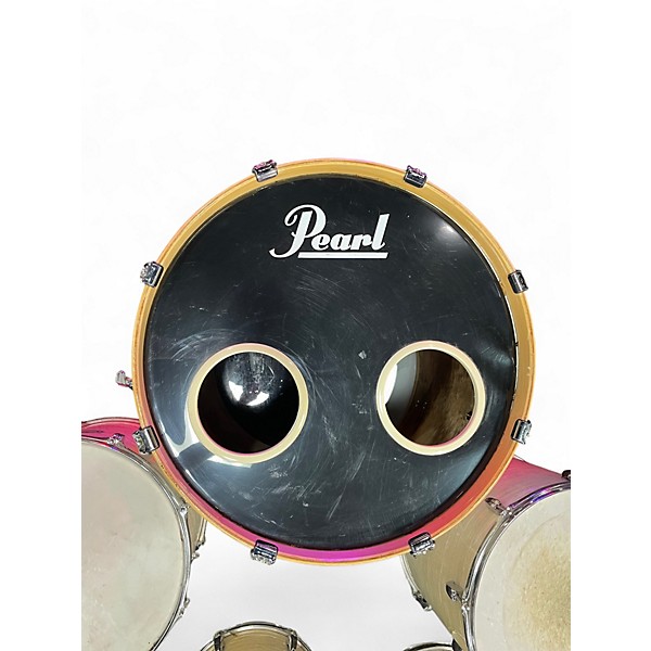 Used 2000s Pearl 6 Piece EXPORT SERIES DRUMS Pearl White Drum Kit