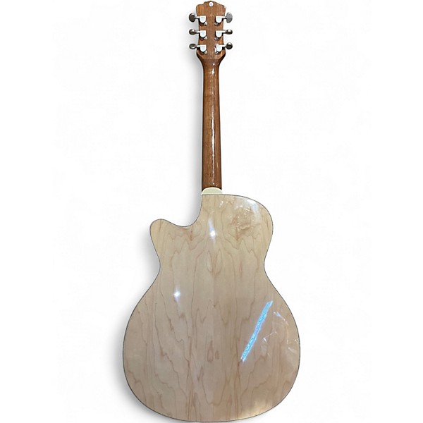 Used Luna Flora Rose Natural Acoustic Electric Guitar