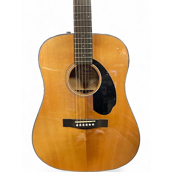 Used Fender CD60 Dreadnought Natural Acoustic Guitar