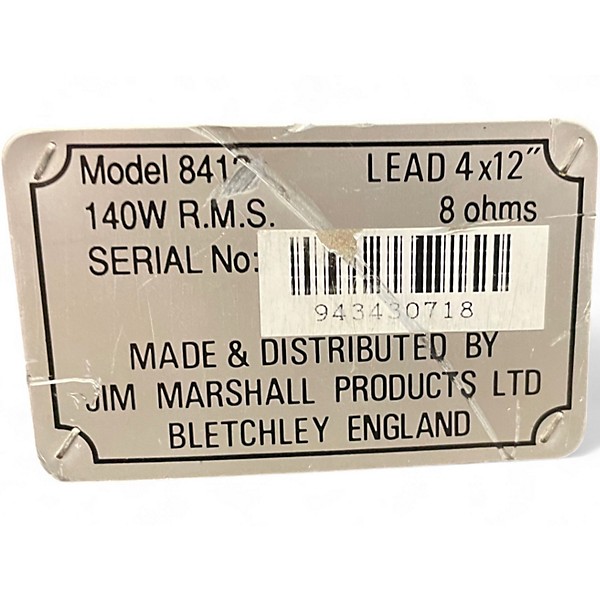 Used Marshall LEAD 8412 Guitar Cabinet