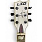 Used ESP LTD James Hetfield Signature Iron Cross Arctic White Solid Body Electric Guitar