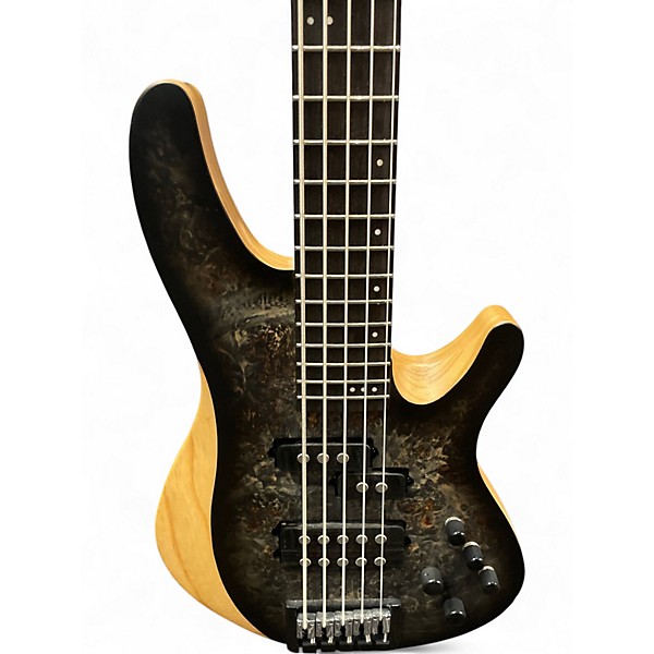 Used Schecter Guitar Research REAPER 5 Charcoal Burst Electric Bass Guitar
