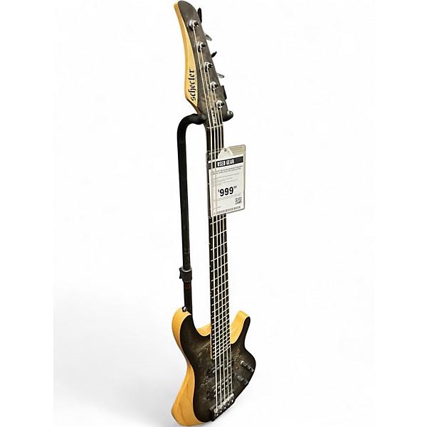 Used Schecter Guitar Research REAPER 5 Charcoal Burst Electric Bass Guitar