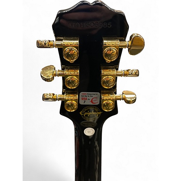 Used Epiphone Les Paul Custom Pro BLACK Solid Body Electric Guitar