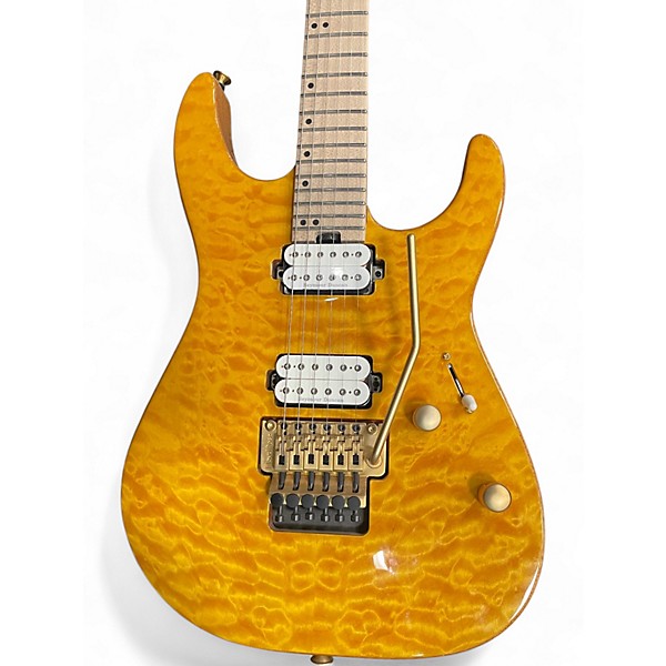 Used Charvel Pro-Mod DK24 HH FR Dark Amber Solid Body Electric Guitar