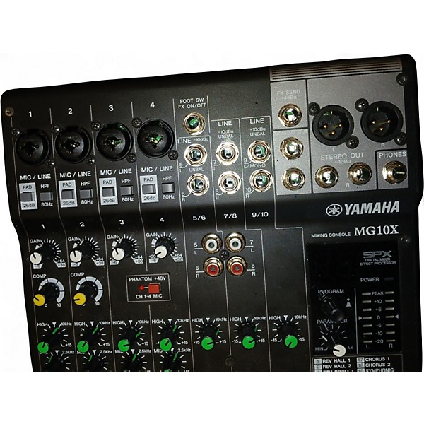 Used Yamaha MG10X Unpowered Mixer