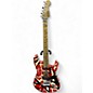 Used 2021 EVH Striped Series Frankie striped Solid Body Electric Guitar thumbnail