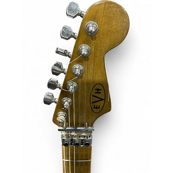 Used 2021 EVH Striped Series Frankie striped Solid Body Electric Guitar