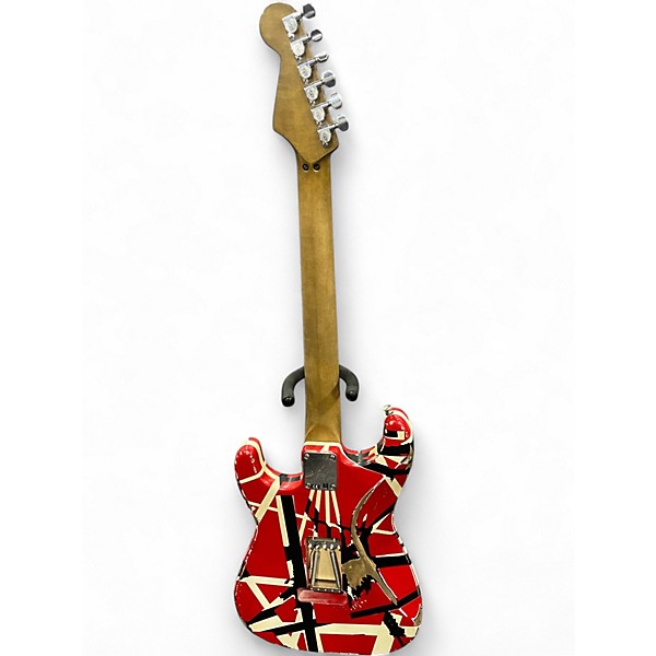 Used 2021 EVH Striped Series Frankie striped Solid Body Electric Guitar