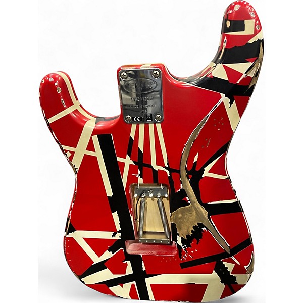 Used 2021 EVH Striped Series Frankie striped Solid Body Electric Guitar